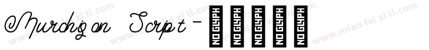 Murchison Script字体转换